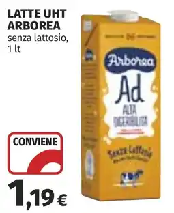 Coop Latte UHT Arborea senza lattosio offerta