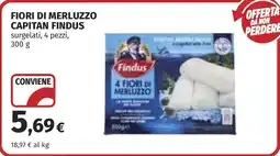 Coop Fiori di merluzzo Capitan Findus offerta