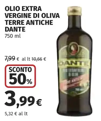 Olio extra vergine di oliva Terre antiche Dante