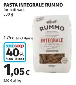 Coop Pasta integrale Rummo offerta