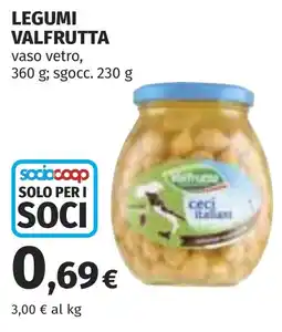 Coop Legumi Valfrutta offerta