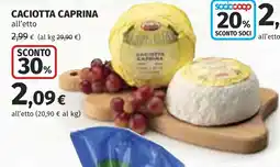 Coop Caciotta caprina offerta