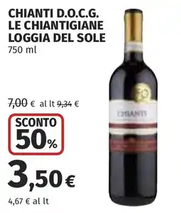 Coop Chianti D.O.C.G. Le Chiantigiane Loggia del Sole offerta