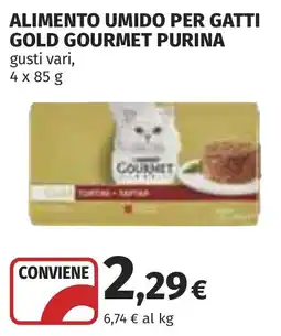 Coop Alimento umido per gatti Gold Gourmet Purina offerta
