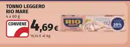 Coop Tonno leggero Rio Mare offerta