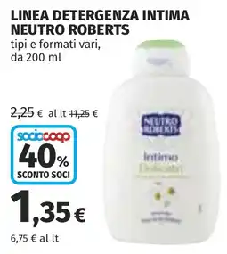 Coop Detergenza intima Neutro Roberts offerta