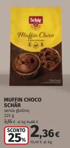 Coop Muffin Choco Schär offerta