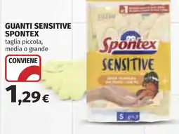 Coop Guanti sensitive spontex offerta