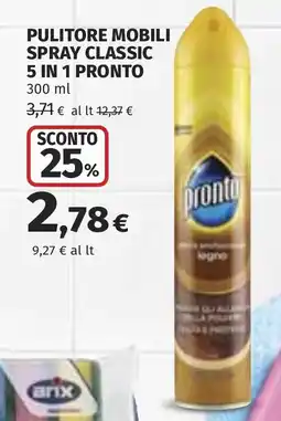Coop Pulitore mobili spray classic pronto offerta