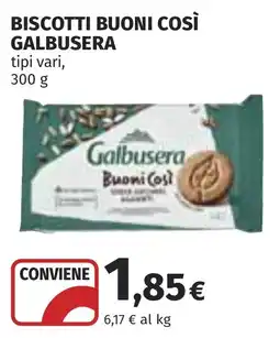 Coop Biscotti buoni così Galbusera offerta