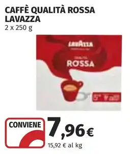 Coop Caffè qualità rossa Lavazza offerta