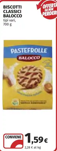 Coop Biscotti classici Balocco offerta