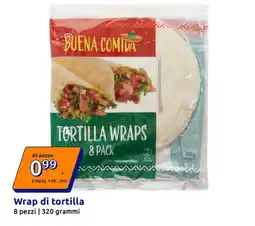 Action Buena Comida tortilla wraps offerta