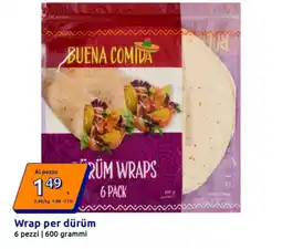 Action Buena comida dürüm wraps offerta