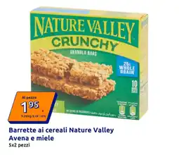 Action Barrette ai cereali Nature Valley Avena e miele offerta