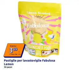 Action Pastiglie per lavastoviglie Fabulosa Lemon offerta