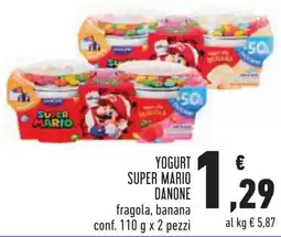 Conad Yogurt Super Mario Danone offerta