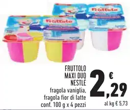 Conad Fruttolo maxi duo Nestlé offerta