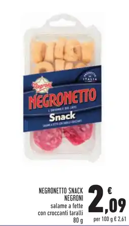 Conad Negronetto snack Negroni offerta