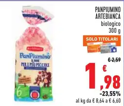 Conad PanPiumino Artebianca biologico offerta