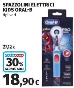 Coop Spazzolini elettrici kids Oral-B offerta