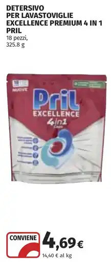 Coop Pril Excellence 4 in 1 Caps offerta
