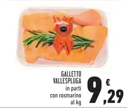 Conad Galletto Vallespluga con rosmarino offerta
