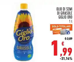 Conad Olio di semi di girasole Giglio Oro offerta