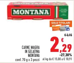 Conad Carne magra in gelatina Montana offerta