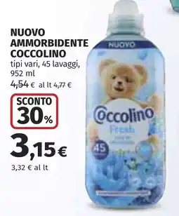 Coop Ammorbidente Coccolino offerta