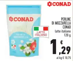 Conad Perline di mozzarella Conad offerta