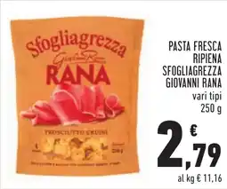 Conad Pasta fresca ripiena sfogliagrezza giovanni rana offerta