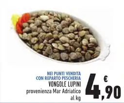 Conad Vongole lupini offerta