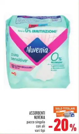 Conad Assorbenti Nuvenia offerta