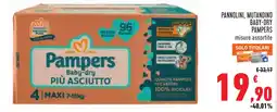 Conad Pampers Baby-dry Più Asciutto offerta