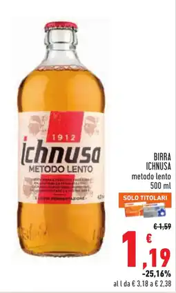 Conad Birra Ichnusa metodo lento offerta