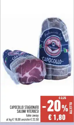 Conad Capocollo stagionato Salumi Viterbesi offerta