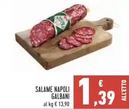 Conad Salame Napoli Galbani offerta