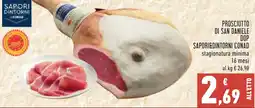 Conad Prosciutto di San Daniele DOP Saporidintorni Conad offerta