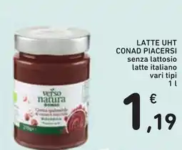 Conad Latte UHT Conad PiacerSi verso natura offerta