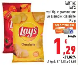 Conad Patatine Lay's classiche offerta