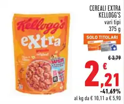 Conad Cereali extra Kellogg's offerta