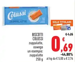Conad Biscotti Colussi zuppalatte offerta