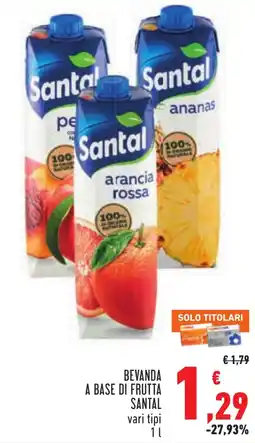Conad Beveranda a base di frutta Santal offerta