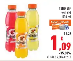 Conad Gatorade offerta