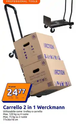 Action Carrello 2 in 1 Werckmann offerta