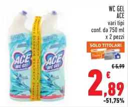 Conad Ace wc gel offerta