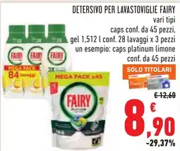 Conad Detersivo per lavastoviglie Fairy offerta