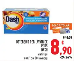 Conad Detersivo per lavatrice pods Dash offerta