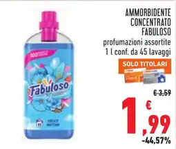 Conad Ammorbidente concentrato Fabuloso offerta